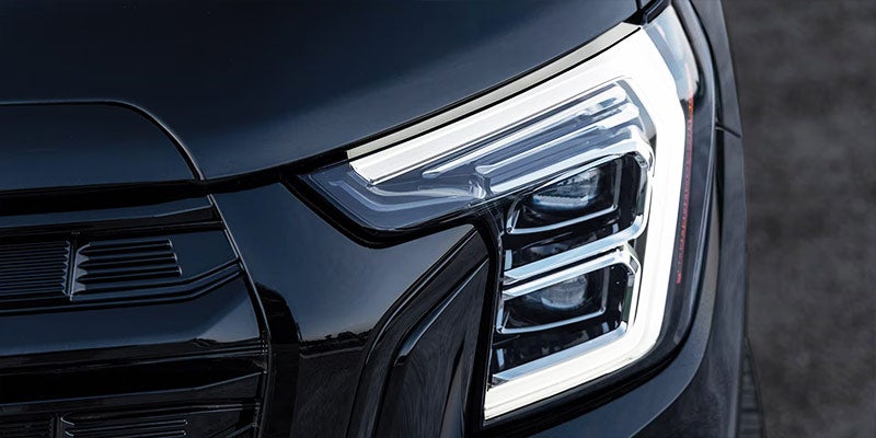 GMC Terrain Denali headlight close-up