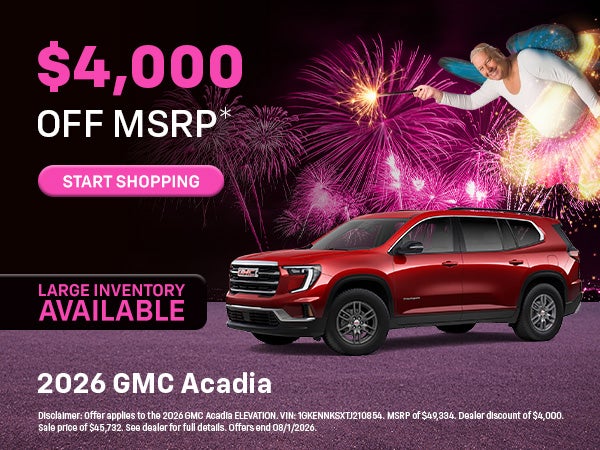  2026 GMC Acadia Offer